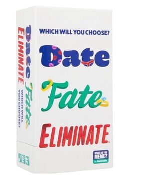WHAT DO YOU MEME? Date Fate Eliminate Card Game